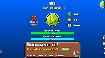 "IeI" By: CHO10 100% [3 Coins] | Geometry Dash 2.2