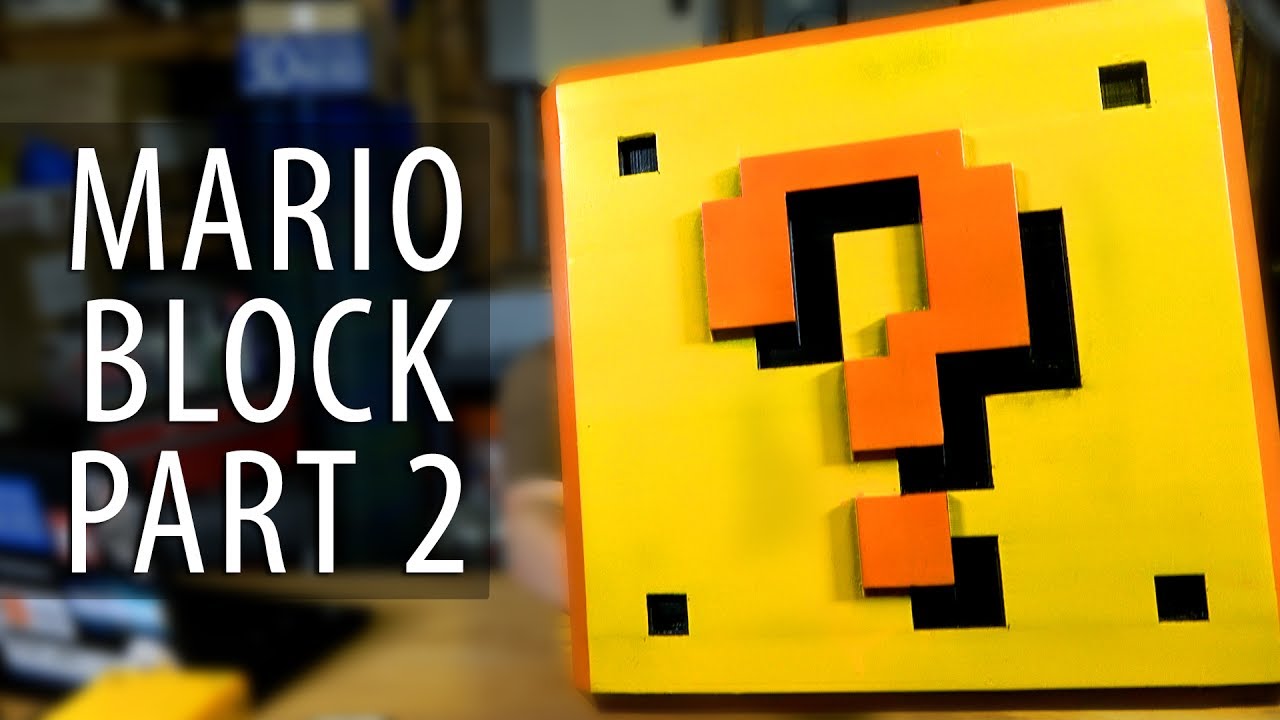 3D Printing and Finishing a Super Mario Bros Question Block Bank from Abuzz Designs