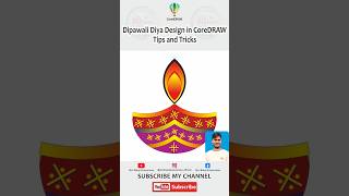 Dipawali Diya Design in Coreldraw || Tips and Tricks #trending #coreldraw #shorts