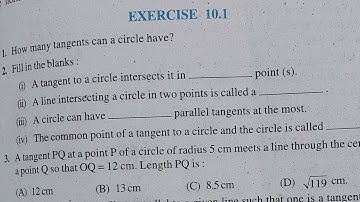 A tangent to circle intersect it in 1 point I A line intersecting circle in two points is called