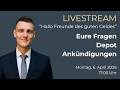 Wealth Value Passion Livestream - Ich beantworte eure Fragen. Ankündigungen, Aktien, Portfolio, etc.