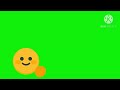 Смайлик ударил зеленый экран