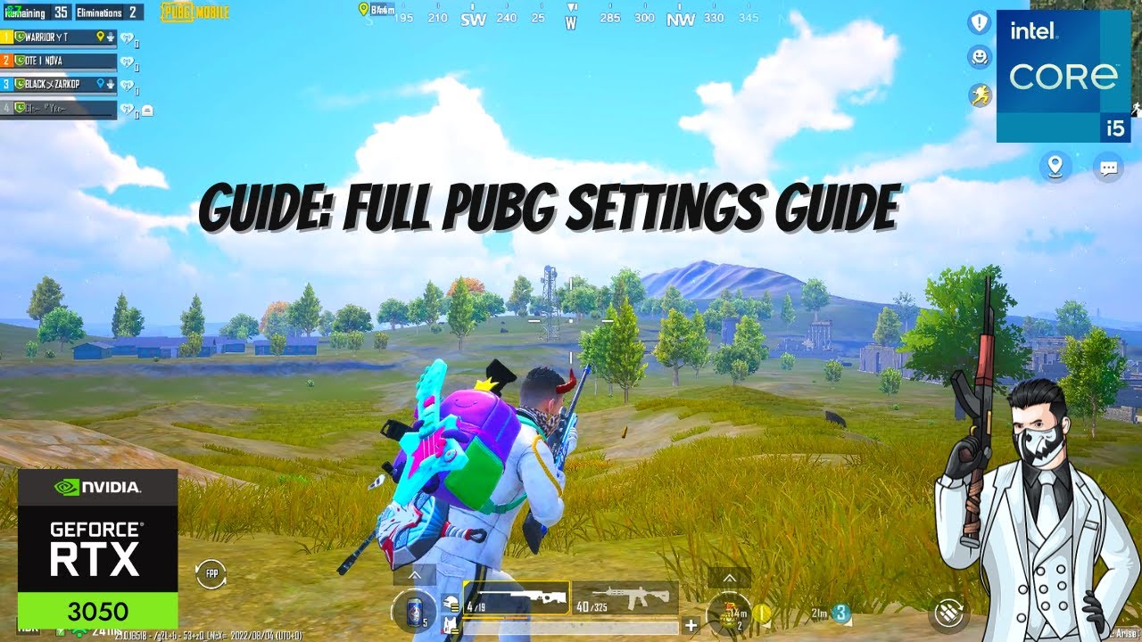 RTX 3050 🔥i5 12400F | GUIDE: FULL PUBG SETTINGS GUIDE - Graphics           SETTINGS