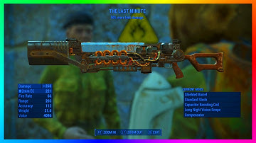 Fallout 4 BEST Gauss Rifle!? - LEGENDARY "The Last Minute" Fallout 4 Rare Weapons Guide! (FO4)