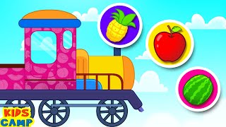 learn colors with fruit ice cream truck educational videos for kids by kidscamp