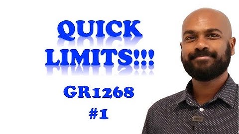 Math Subject GRE: Quick Limits GR1268 #1