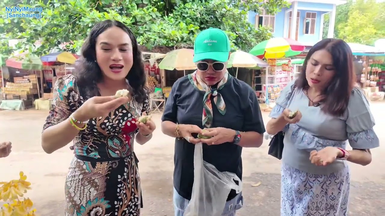 ပုပ္ပါး က သစ်သီး ၊ပန်း အစုံရတဲ့စျေးတန်း မှာ ဘာတွေ ဝယ်ကျမလဲ ….