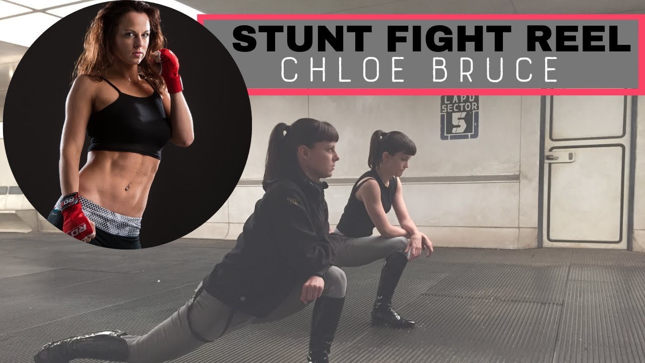 Chloe Bruce Stunt Fight Reel Martial arts fight collection YouTube
