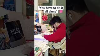 you have to do it all alone study motivation neet short ytshort