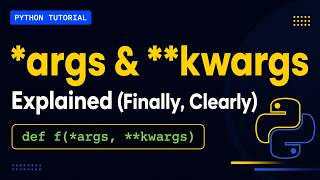 Python *args and **kwargs Explained Simply | Beginner Tutorial #pythontutorial #args #kwargs Python Tutorial Guide 2 Python Variable Casting