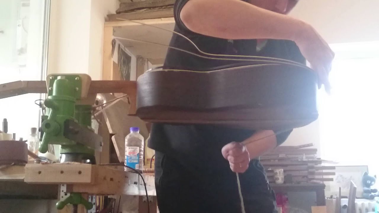 Guitar binding with hide glue and rope YouTube