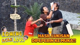 PARAH BENER😆😆 HASIL LUKISAN KOMENG DIPEPERIN KE MUKA🤣 | KOMENG ACAK ADUL