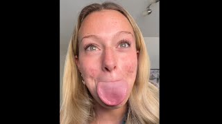 Long tongue girl 233