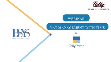 Tally VAT Management with TIMS Webinar | #webinar #vat #tims #kenya #statutorysolution #bsys