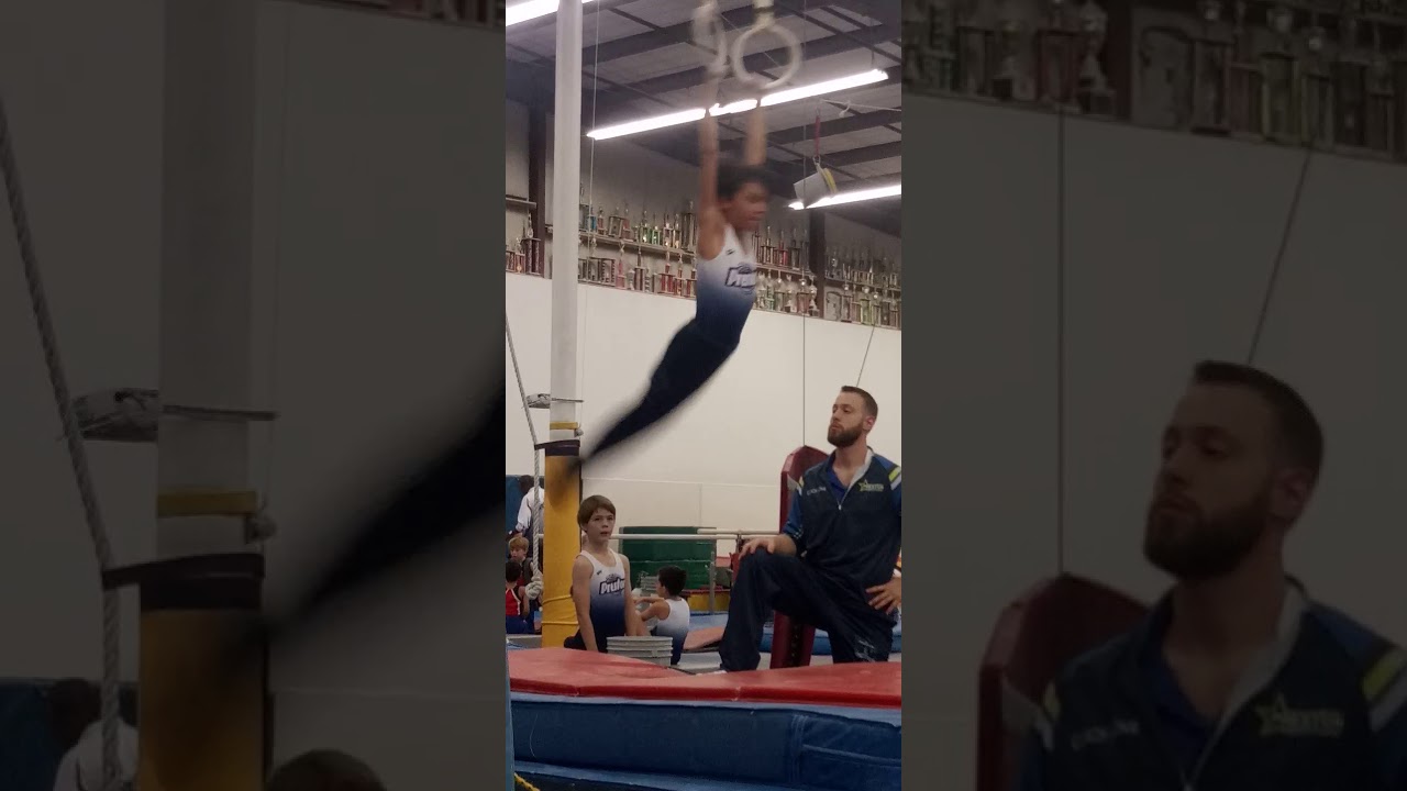 Cooper performing level 4 gymnastics Rings YouTube
