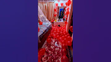 Anniversary decoration ideas at home / room decoration / #anniversary #bhopal