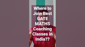 Which is the Best GATE MATHEMATICS Coaching in India? #gatemathematics #gatemaths #gateexam