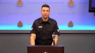 Vancouver Police Press Conference: A bank robber, believed to be linked to eleven recent bank rob...