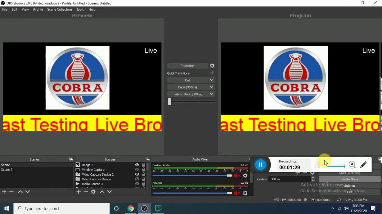 Broadcast and Stream from OBS to Multiple Platform