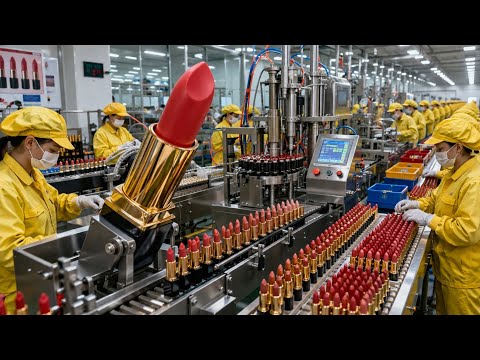 How Lipstick Is Made in Modern Factories 💄 | Amazing Lipstick Manufacturing Process
