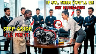 Female CEO Mocked Black Mechanic With MARRIAGE BET — The Black Mechanic Did It in Minutes