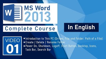 MS Word Computer Basics - Create / Rename / Delete Folder