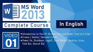 MS Word Computer Basics - Create / Rename / Delete Folder