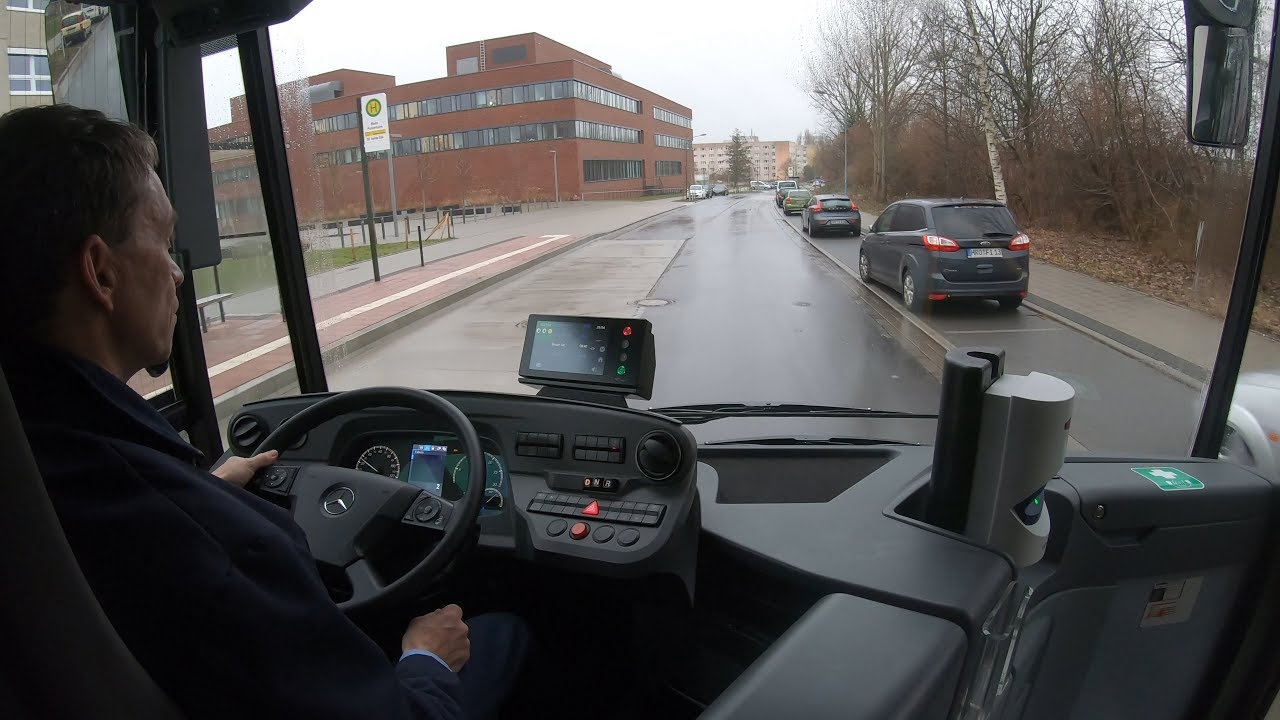 4K | RSAG Buslinie 39 über Südstadt-Campus  der Uni Rostock