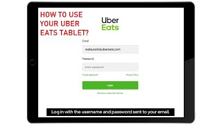 Uber Eats Restaurant Manager Tablet Training Video Uber Eats #ubereats #uber