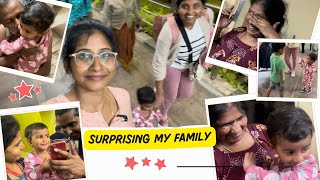 Vlog Visit To India Family Reactionssister Surprising My Family