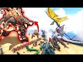 Burning Godzilla VS Mod Bosses | ARK Mod Battle Ep.250
