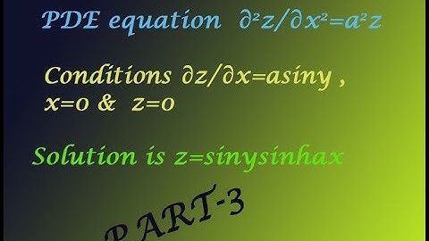 Using simple steps solve the Homogeneous PDE derivative 1 independent variable good example(PART-3)