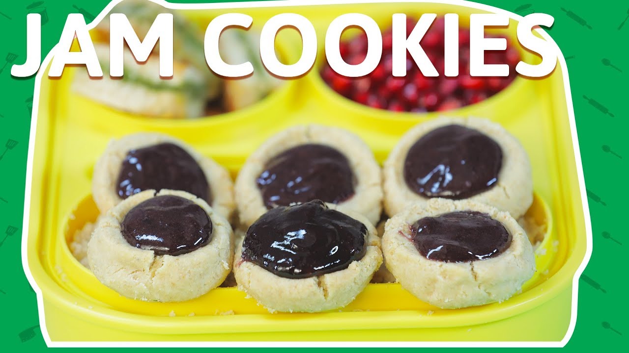 Jam Cookies | How To Make Jam Filled Butter Cookies | Jam Baked Cookies for kids | India Food Network