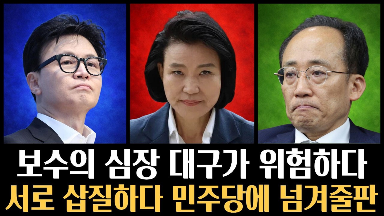보수의 심장 대구가 위험하다 | 서로 삽질하다 민주당에 넘겨줄 판