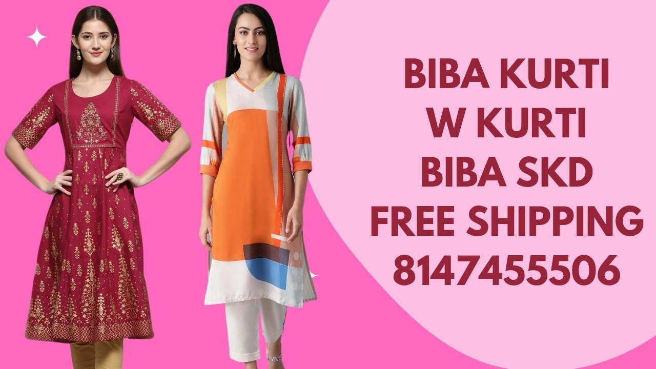 BIBA KURTI|W KURTI|BIBA KURTA SET HAUL|BIBA CURREN ARTICLE|BIBA COTTON KURTA SET8147455506