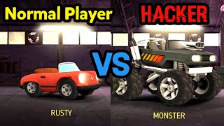 NORMAL PLAYER VS HACKER - Prime Peaks | Racing Android Game screenshot 4