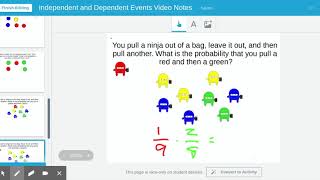Probabilities of Independent & Dependent Events