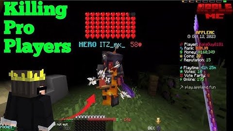 Dominating the Warp PvP in Banana Realm  | AppleMc 🍎 | Banana Realm 🍌 | Warp KinG | #applemc