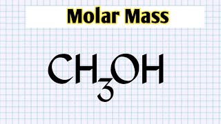 How to find molar mass of CH3OH || methyl alcohol molar mass