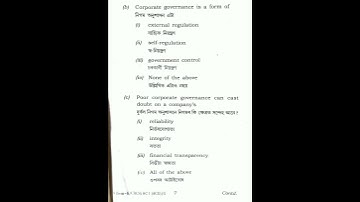 AUDITING AND CORPORATE GOVERNANCE Question Paper2023 GU|| Bcom 6th Sem  @studymania802