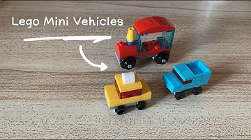 Lego Mini Vehicles (PART 2) | Tutorial