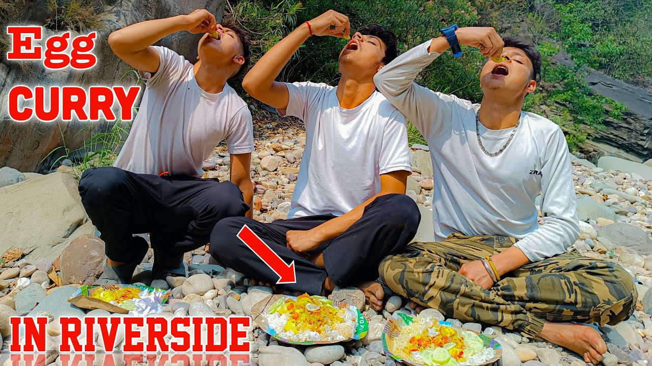 || Egg Curry in Riverside || Anda Curry || अंडा कड़ी #youtube #youtubevideo #food