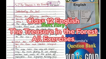 The Treasure in the Forest | H.G. Wells | Class 12 English | Questions and Answers #class12 
