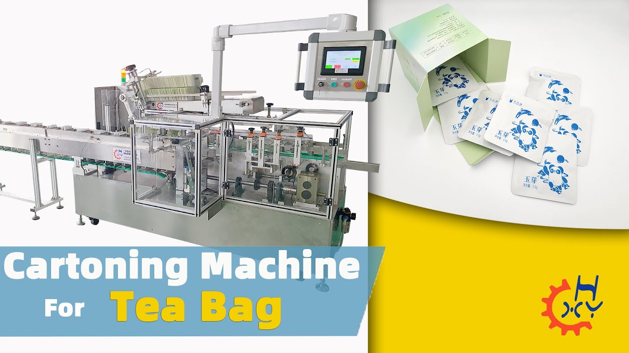 Tea Bag Cartoning Machine For Snap Lock Bottom Box - YouTube