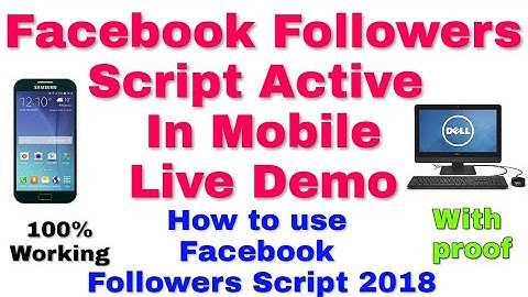 Facebook 1m Followers Script 2018 | How to Activate 1 million Fb Followers Script Live Demo active