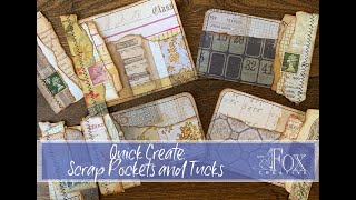 Quick Create: Scrap Pockets and Tucks