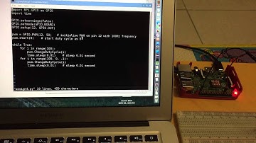 Connect an LED to Raspberry Pi and change brightness by PWM