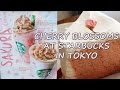 Cherry Blossoms Sakura Latte &amp; Coffee &amp; Cake Starbucks in Tokyo Lets taste it! Sakura Food in Japan