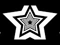 Moving Forward In Black White Optical Illusion Star Chamber Tunnel 4K Background VJ Video Effect