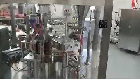 snacks chips weighing packing machine with doypack machine metal detector